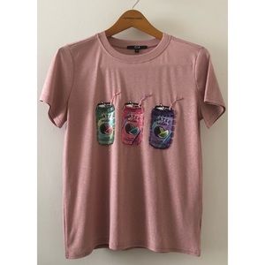 Pink Top with Beaded Design